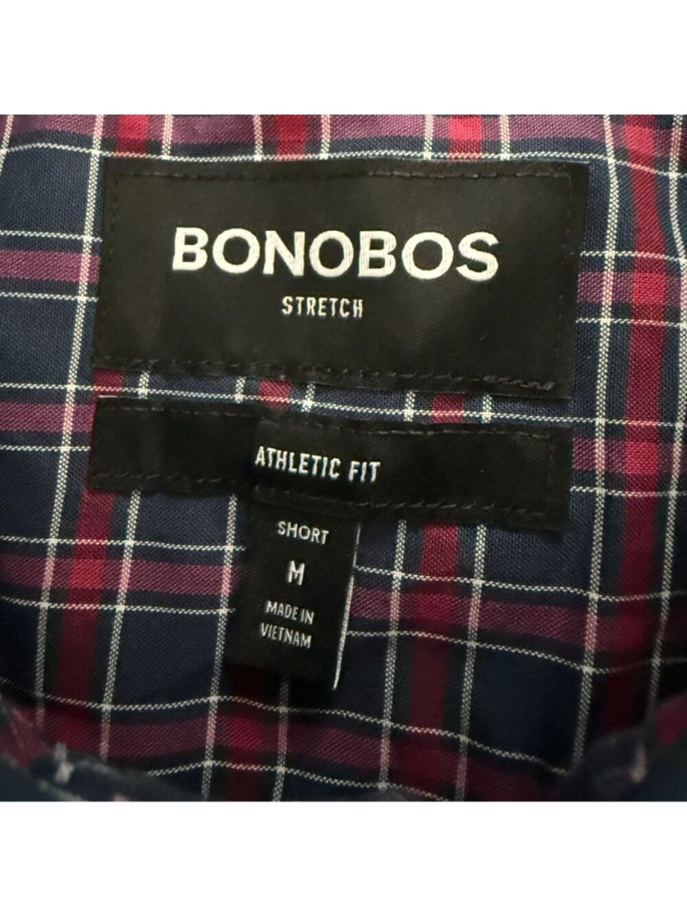Bonobos Mens Plaid Button-Down Shirt Stretch Athletic Fit Long Sleeve Medium Sh - Picture 7 of 14
